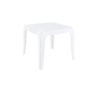 Table d'appoint Queen 50 x 50 cm , Blanc vernis
