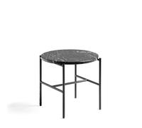 HAY Table d'appoint Rebar Ø45 cm Black marble-black