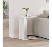 vidaXL Table d'appoint rectangulaire 35 x 25 x 50 cm Blanc Bois d'ingénierie Moderne, Compact