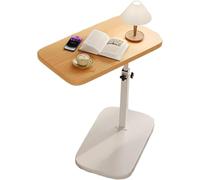 Table d'appoint réglable en forme de C - Plateau rotatif à 360° - Table basse moderne pliable pour petits espaces - Table d'appoint portable avec finition élégante