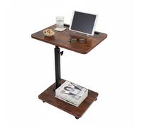 Relaxdays Table d'appoint réglable à roulettes