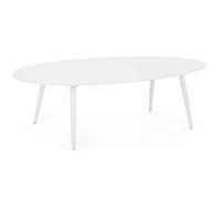 Table d'appoint Ridley 120X75 Blanc Yk11