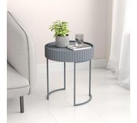 Table d'appoint 'Rill' ronde châssis métallique 46 x Ø40 cm Gris