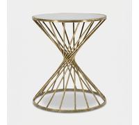 Table d'Appoint Design "Hypnose" 50cm Or