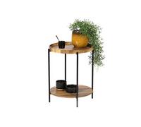 Table d'appoint ronde 2 niveaux Joya Urban Living - Naturel