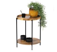 Table d'appoint ronde 2 niveaux Joya Urban Living - Naturel