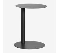 Table d'appoint ronde Ø40 cm en acier Yannik Gris Granit