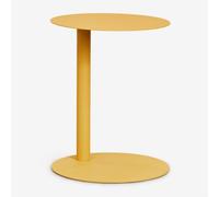 Table d'appoint ronde Ø40 cm en acier Yannik Jaune Curry
