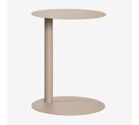 Table d'appoint ronde Ø40 cm en acier Yannik Moka Brown