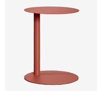 Table d'appoint ronde Ø40 cm en acier Yannik Terracota