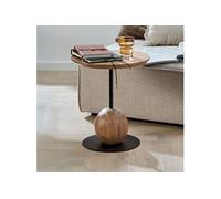 Table d'appoint ronde 40x45 cm en bois et métal - KAORI