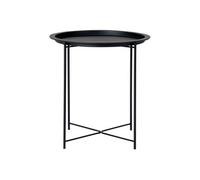 VALINCO - Table d'Appoint Ronde Ø47cm Acier Noir - Altobuy Noir