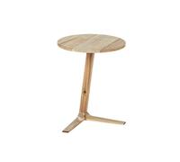 WENKO Table de nuit bois, bout de canapé bois, Bois Acacia FSC, Acina, ø40cmxH50cm