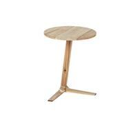 Table D'appoint Ronde Acina En Bois D'acacia Beige
