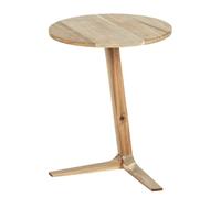 WENKO Table de nuit bois, bout de canapé bois, Bois Acacia FSC, Acina, ø40cmxH50cm