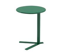 Table d'appoint ronde de rangement, table en C pour canapé, table d'appoint pour salon, parfaite pour glisser sous le canapé pour une utilisation pratique