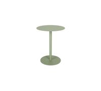 Table d'appoint ronde en acier vert Snow