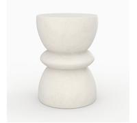 Table d'appoint ronde en béton blanc D35 cm - Maupiti - Rendez-Vous Déco