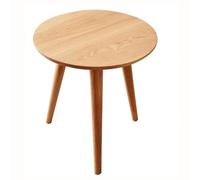 Table d'appoint ronde en bois massif pour salon, balcon, petit espace, table d'appoint avec design de table à thé, petite table en bois pour la maison, les loisirs, 70 x 50 cm, taille de qualité