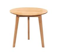 Table d'appoint ronde en bois massif - Table basse rétro pour salon et chambre à coucher - Table d'appoint en bois naturel, 40 x 40 x 45 cm, table d'appoint élégante et durable