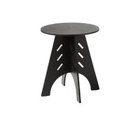 Table d'appoint Ronde en Bois Noir H55 x Ø46,5 cm