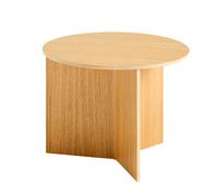 HAY Slit Table Basse Ronde Bois Ø45 Chêne Laqué