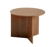 Table d'appoint ronde en bois Slit H35,5cm HxØ 35.5x45cm