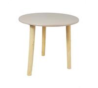 Table d'appoint ronde en bois Spetebo, 30 x 30 cm, couleur taupe, petite table de salon, tabouret à fleurs