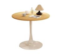 Table d'appoint ronde en bois - Table basse centrale classique pour salon, bureau, salon, salle à manger