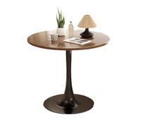 Table d'appoint ronde en bois - Table basse centrale classique pour salon, bureau, salon, salle à manger