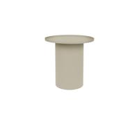 Table d'appoint ronde en métal beige Sverre
