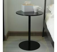 Table d'appoint ronde en métal, pièce d'accent moderne pour la maison, bar, pub, café, thé, salle à manger, bistro, extérieur