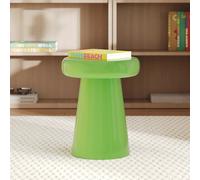 Table d'appoint ronde en métal vert d40 cm - anouk