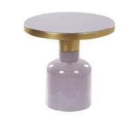 Table d'Appoint Ronde en Métal Violet de 45 cm de Diamètre de Style Moderne