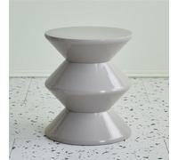 Table d'appoint Ronde en sablier, Pouf, Table d'appoint, Tabouret à Chaussures for Salon, Chambre à Coucher, Petit Appartement, ameublement de la Maison(Grey,45cm)