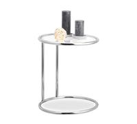 Table d'appoint ronde guéridon en verre léger 3,1 kg table d'appoint chrome