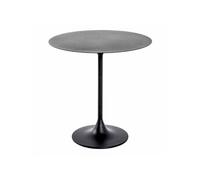 HAKU Möbel Table d'appoint Noir, métal - Dim.: H 46 cm x Ø 45 cm, Style: Modern