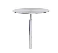 Table d'appoint ronde moderne en acier inoxydable, facile à assembler, pour salon, café, balcon (style 2,30 x 45 cm)