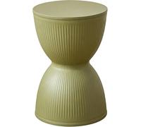 Table d'appoint ronde moderne en plastique - Table basse polyvalente pour patio et intérieur pour la maison et la chambre à coucher - Design contemporain, résistante aux intempéries, légère, facile à