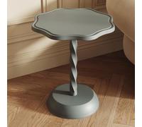 Table D'appoint Ronde Moderne Finition Mate Petite Table Basse D'appoint pour Salon Chambre Canapé Coin Piédestal Table D'appoint pour Petits Espaces,Gray b