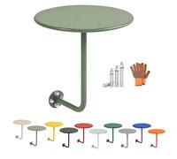 Table D'appoint Ronde Murale, Table De Bistrot Type L, Tables De Pub, Plateau-Repas Flottant for La Maison, Le Bureau, Le Café Et Le Restaurant 30cm 35cm 40cm 50cm(Vert Clair,40x45cm)