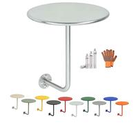 Table D'appoint Ronde Murale, Table De Bistrot Type L, Tables De Pub, Plateau-Repas Flottant for La Maison, Le Bureau, Le Café Et Le Restaurant 30cm 35cm 40cm 50cm(Argent,35x45cm)