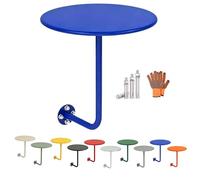 Table D'appoint Ronde Murale, Table De Bistrot Type L, Tables De Pub, Plateau-Repas Flottant for La Maison, Le Bureau, Le Café Et Le Restaurant 30cm 35cm 40cm 50cm(Bleu,40x45cm)