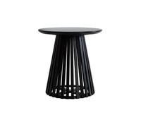 Table d'appoint ronde noire en bois d'acacia D50 cm - Képès - Rendez-Vous Déco