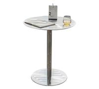 Table d'appoint ronde - Petite table de cocktail circulaire pour salon, table de salle à manger, table basse, table de réunion, table de bar de bistrot