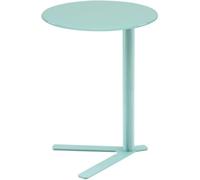 Table d'appoint ronde robuste pour salon et chambre à coucher, table d'appoint multifonctionnelle, table basse de 48 x 69 cm avec piédestal en métal, décoration d'intérieur élégante (couleur : H)