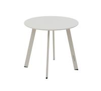 Hespéride – Table d'appoint de jardin Saona – ronde acier 50 x 45 cm – argile