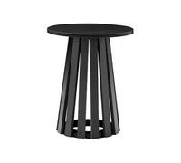 Table D'appoint Ronde Style Scandinave Noire Liv Noir