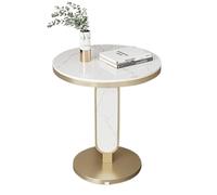 Table d'appoint ronde, table basse moderne pour petits espaces, mini table de nuit pour salon, chambre à coucher, bureau, utilisation en intérieur, 50 x 50 x 60 cm