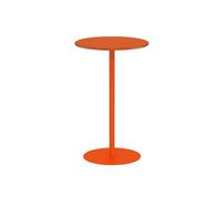 Table d'appoint ronde, table basse pour ordinateur portable, cadre en métal, table console et canapé, table de chevet, table d'appoint, parfaite pour chambre à coucher et salon, petit espace